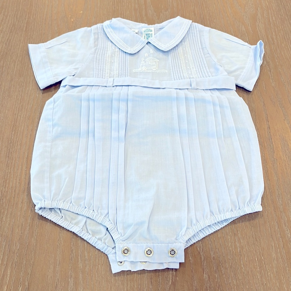 Baby boy vintage bubble outfit